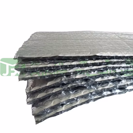 Blue Metallic Bubble Bag Custom Printed Aluminum Foil Padded Express Bag Laminated Material