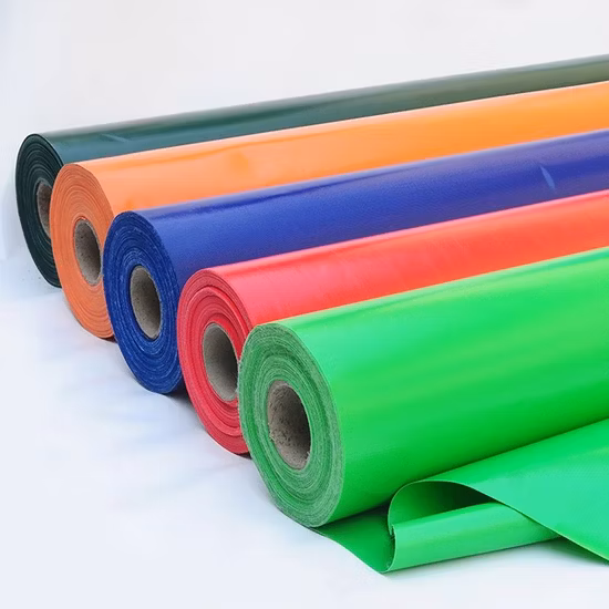 Colorful 500d PVC Tarpaulin Woven Bag Material